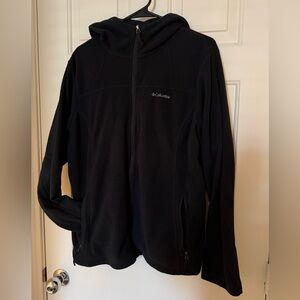 Columbia black fleece hoodie women’s plus XXL